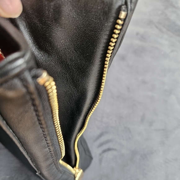 Milly black leather expandable  tote - Picture 5 of 15